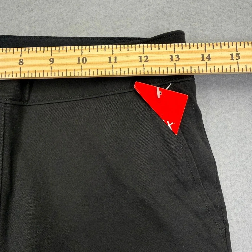 Spanx The Perfect Pant Hi-Rise Flare Black Ponte Pull On Trousers XS NWT